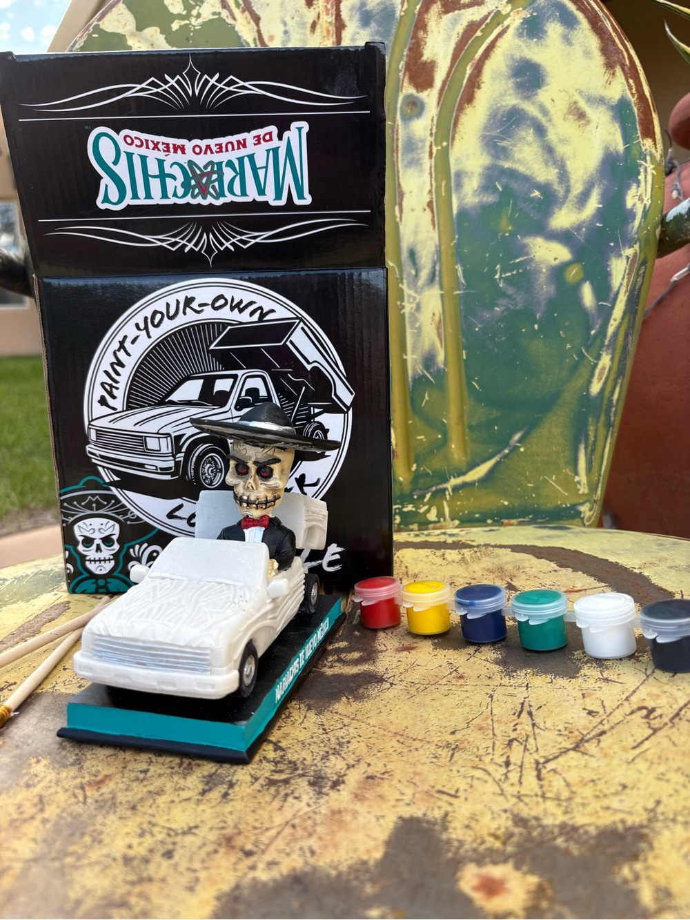 Albuquerque Isotopes Mariachis Paint-Your-Own Lowrider Skeleton Bobblehead